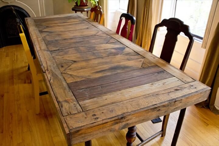 Diy Dining Room Table From Pallets