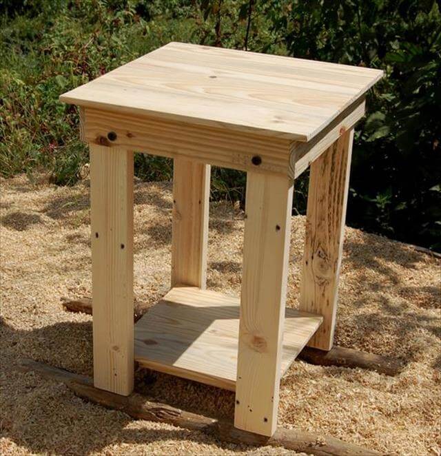 plans for wood outdoor end tables