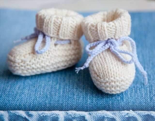 easy booties to knit