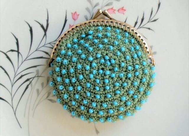 crochet money purse