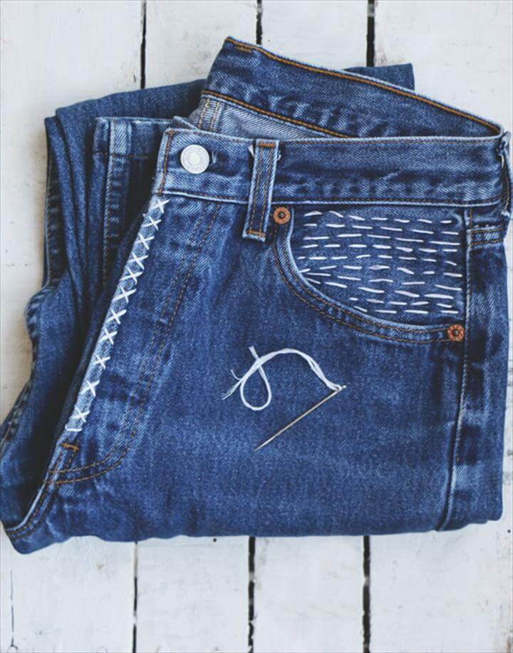 46 DIY Ways To Update Old Jeans This Summer | DIY to Make