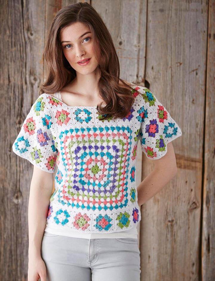 Free crochet sweater pattern for women usa