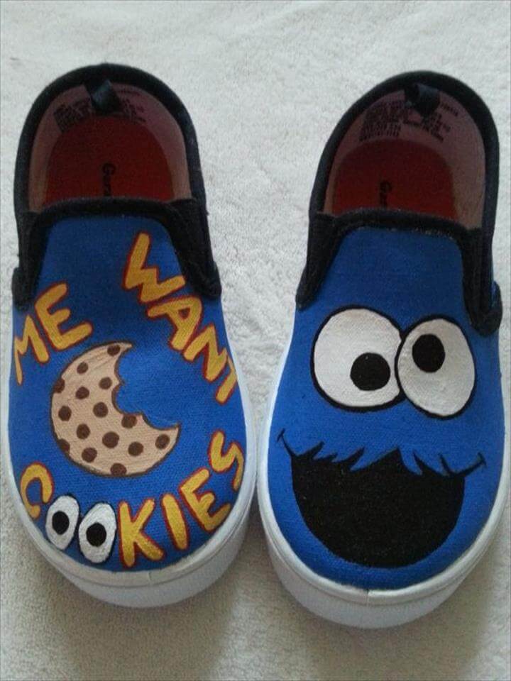 diy painted canvas shoes