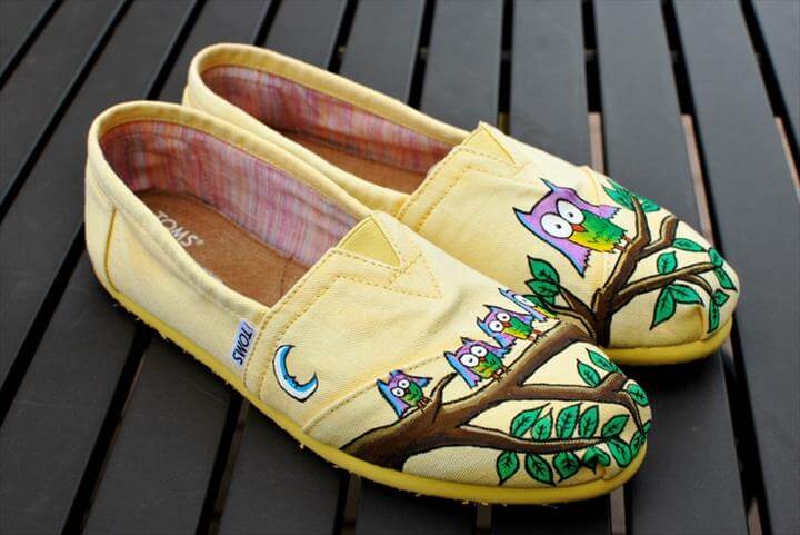 easy shoe painting designs