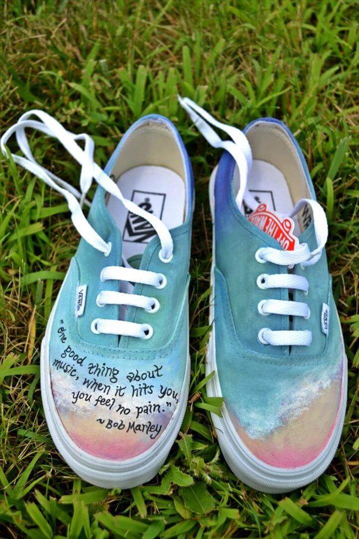 12 Gorgeous Hand painted Shoe  Sneaker Ideas
