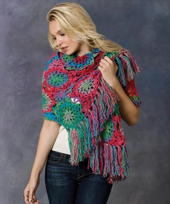 18 Quick & Easy Crochet Shawl Pattern | DIY to Make