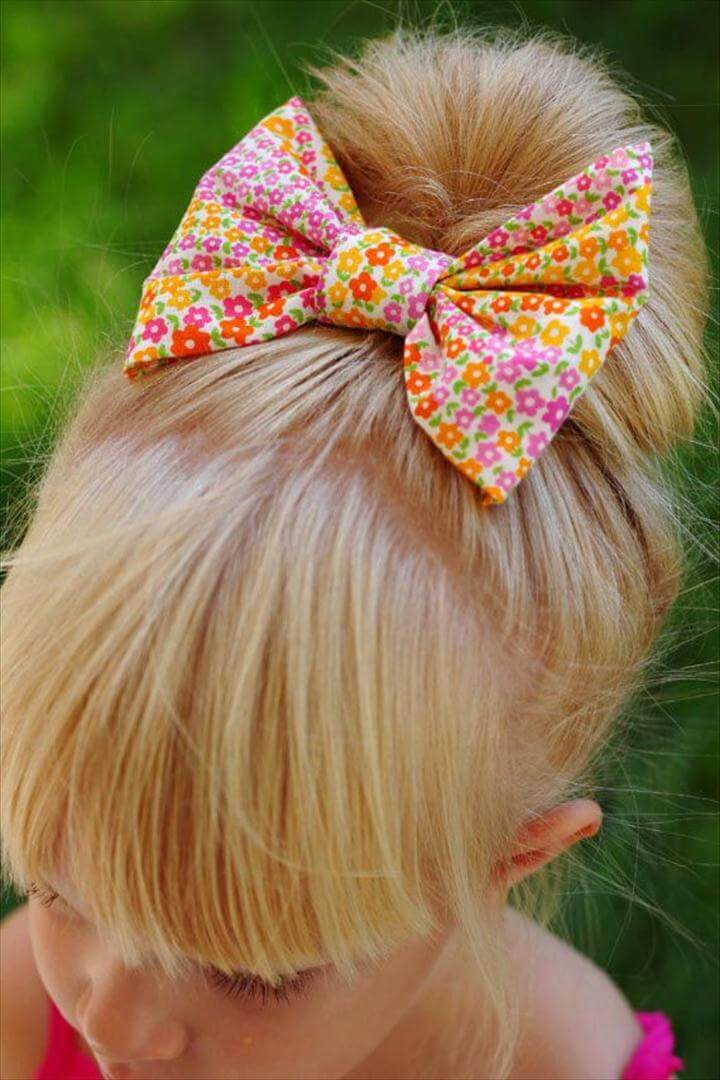 55 DIY Easy Hair Bows To Make step By Step 