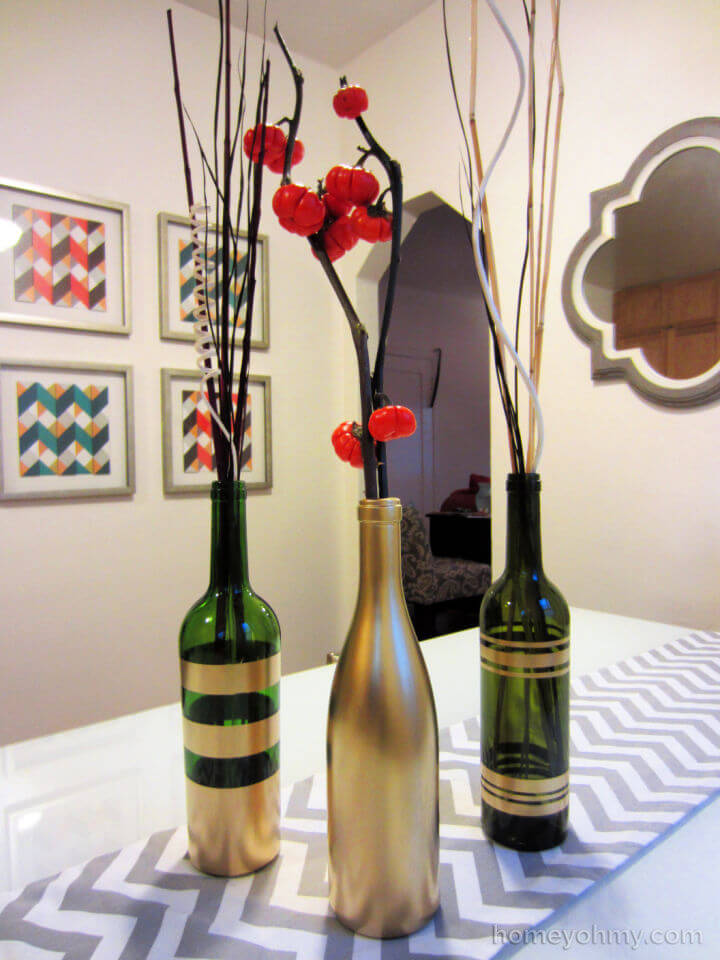 25 Best Wine Bottle Centerpieces with Flowers – DIY to Make