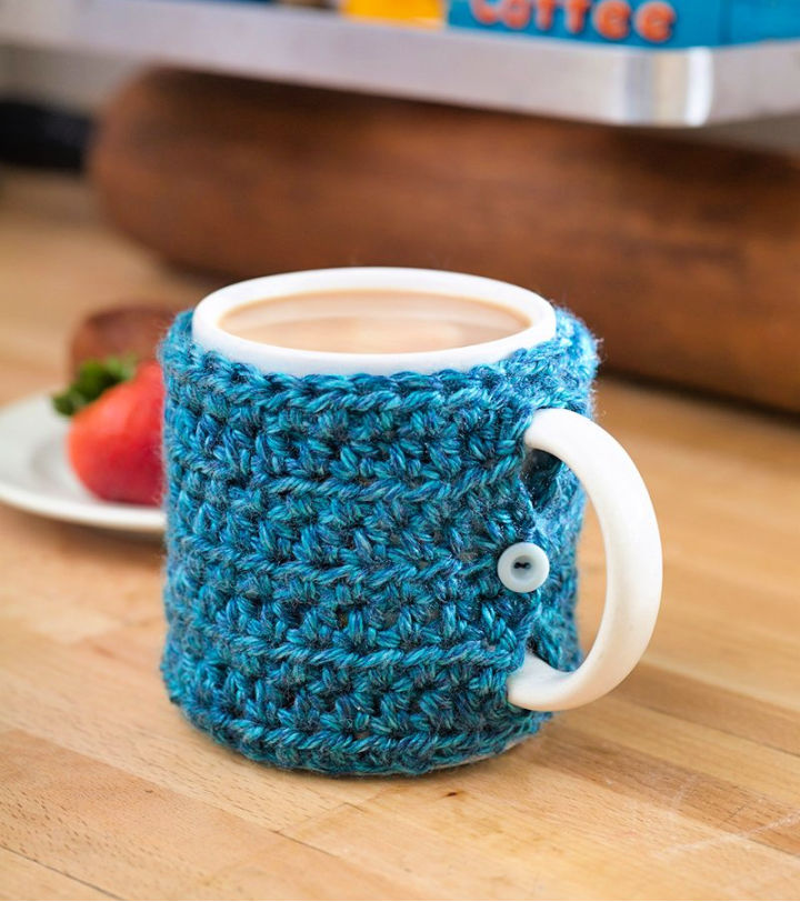 20 Free Crochet Cup Cozy Patterns | Crochet Mug Cozy {2021}